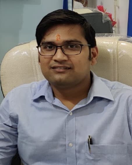Dr. Vikash Chandra Mishra in his clinic
